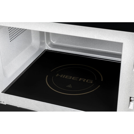 Встраиваемая микроволновая печь Hiberg i-VM 8505 B (чёрное стекло) - фото 14