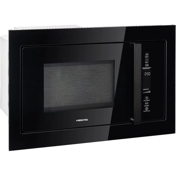 Встраиваемая микроволновая печь Hiberg i-VM 8505 B (чёрное стекло) - фото 5
