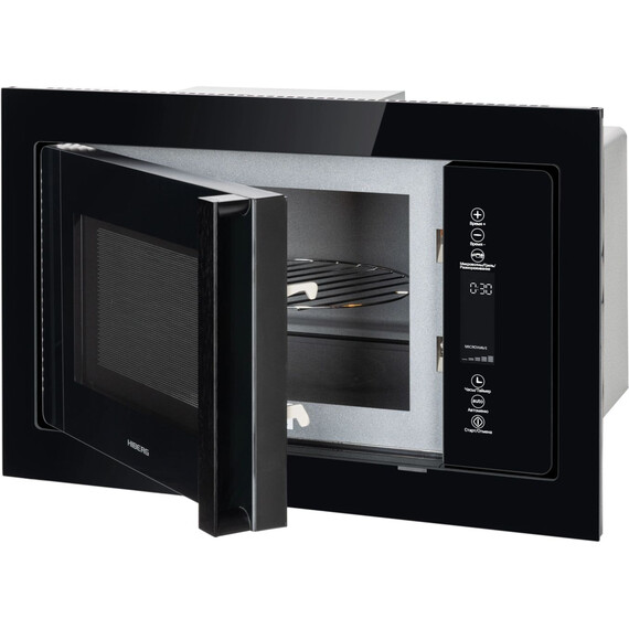 Встраиваемая микроволновая печь Hiberg i-VM 8505 B (чёрное стекло) - фото 7