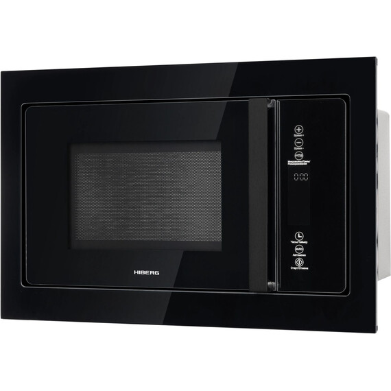Встраиваемая микроволновая печь Hiberg i-VM 8505 B (чёрное стекло) - фото 8
