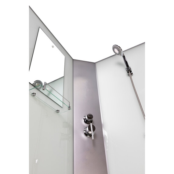 Душевая кабина Niagara Classic 120x90 см 432953QBKT, хром/матовое (безсиликоновая сборка) - фото 10