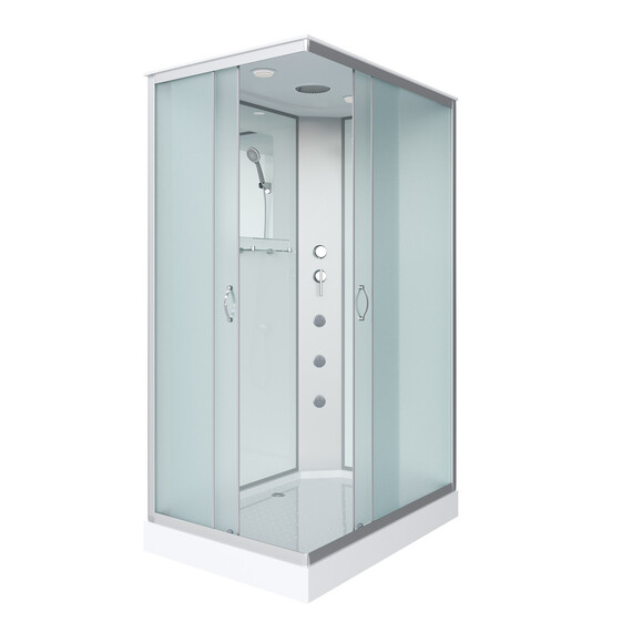 Душевая кабина Niagara Classic 120x90 см 432953QG, хром/матовое (безсиликоновая сборка) - фото 2