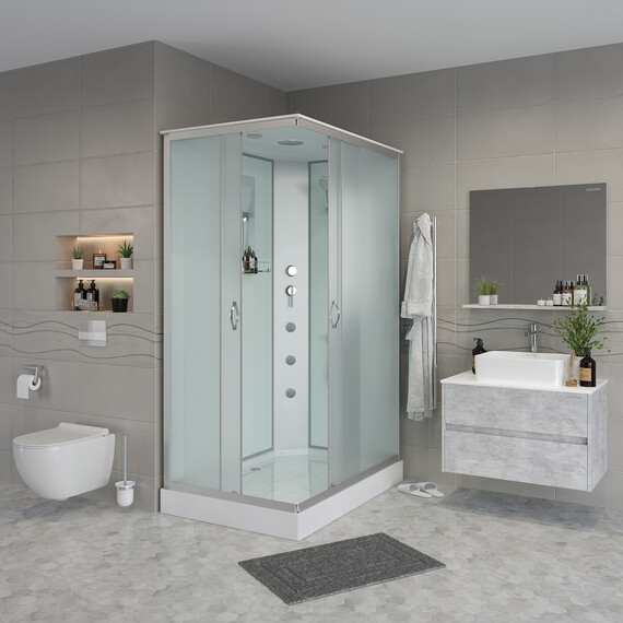 Душевая кабина Niagara Classic 120x90 см 432953QG, хром/матовое (безсиликоновая сборка) - фото 3