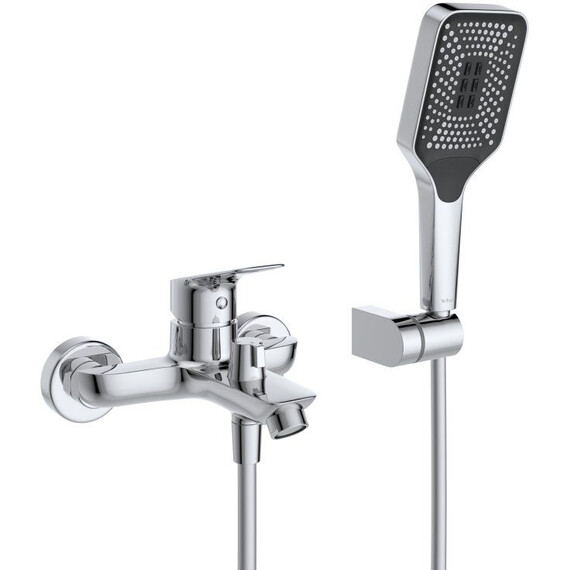 Набор смесителей 3 в 1 для ванны BelBagno DUE-VASM/LVM-CRM - фото 6