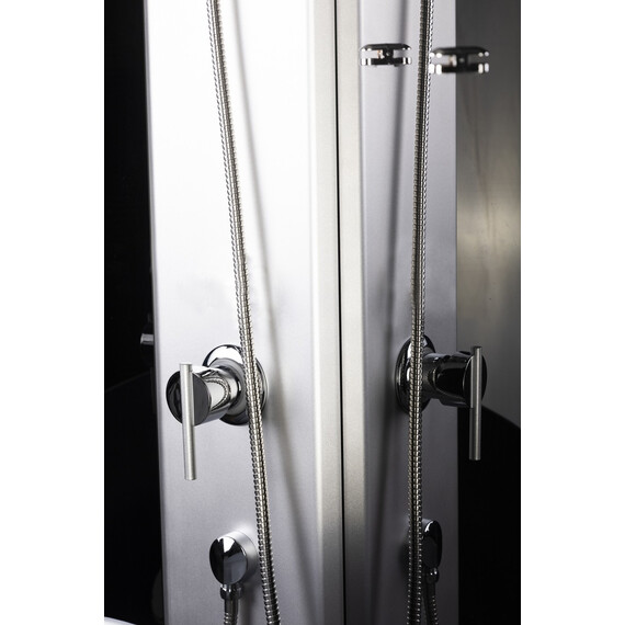 Душевая кабина Niagara Eco 90x70 см E90/70/40L/TN/BK, хром/тонированное (безсиликоновая сборка) - фото 7