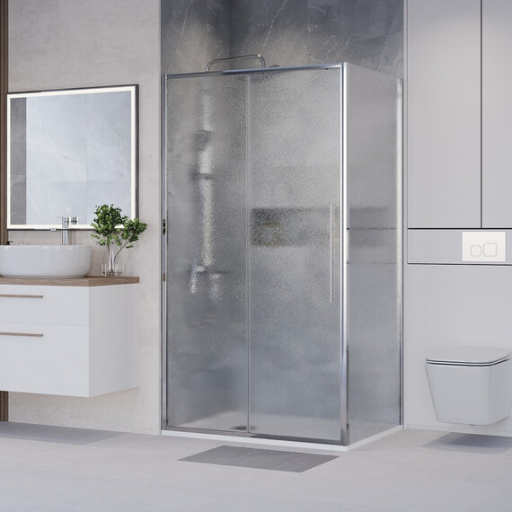 Душевое ограждение Niagara Nova 130x80 см NG-65-13CH-CH80-34, хром/шиншилла - фото 2