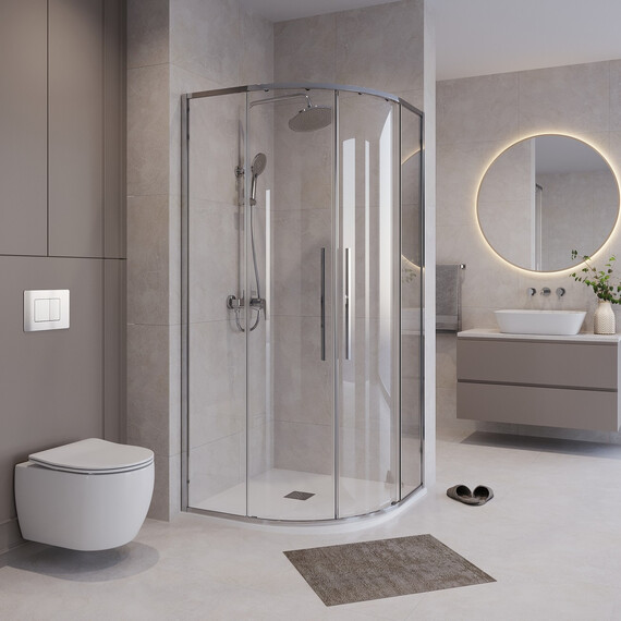 Душевое ограждение Niagara Nova 90x90 см NG-6626-34, хром/прозрачное - фото 3