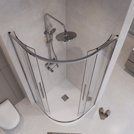 Душевое ограждение Niagara Nova 90x90 см NG-6626-34, хром/прозрачное - фото 5