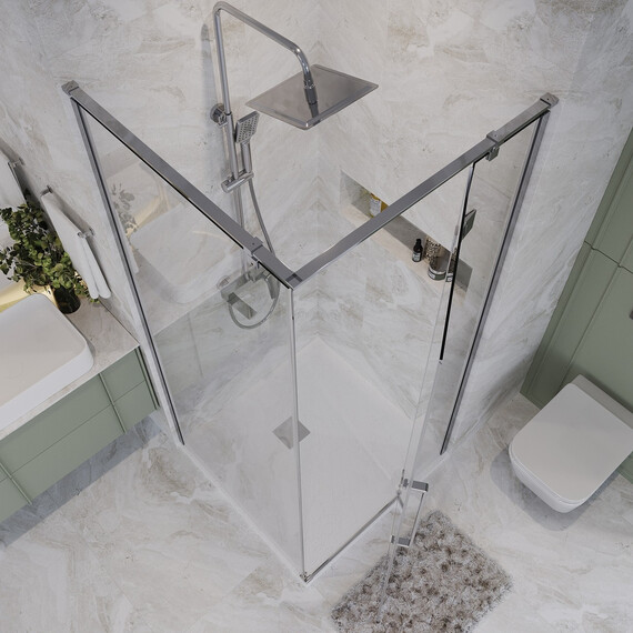 Душевое ограждение Niagara Nova 90x90 см NG-6631-34, хром/прозрачное - фото 5
