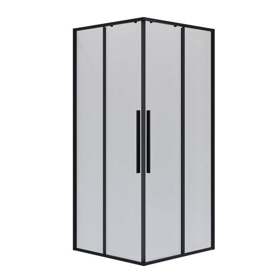 Душевое ограждение Niagara Nova 100x100 см NG-6824-34BLACK, чёрный/прозрачное - фото 