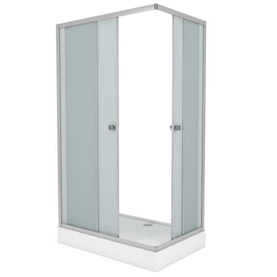 Душевое ограждение Niagara Eco 110x80 см 1181422Q, хром/матовое - фото 2