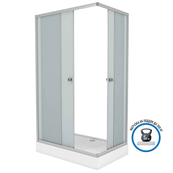 Душевое ограждение Niagara Eco 110x80 см 1181422Q, хром/матовое - фото 3