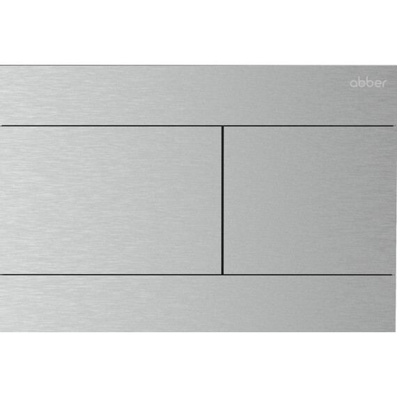 Кнопка смыва Abber AC0127MCH, хром матовый - фото 