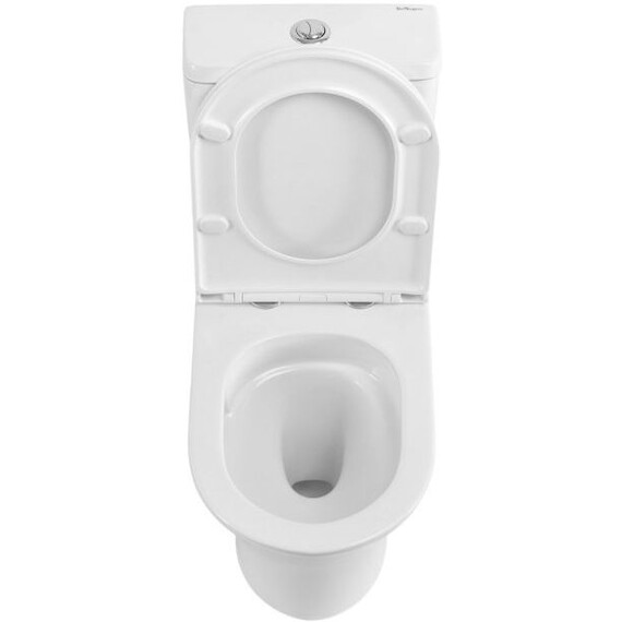 Унитаз-компакт безободковый BelBagno Acqua-tor BB2801CP-TOR/SC с тонкой крышкой микролифт (Система смыва торнадо) - фото 9