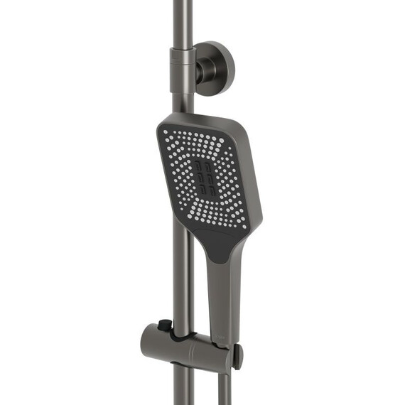 Душевая стойка BelBagno DUE-DOCM-GM, оружейная сталь - фото 3