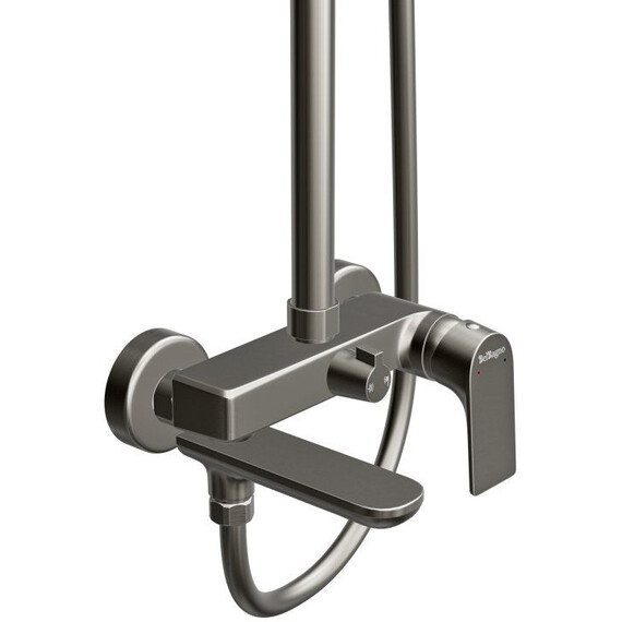 Душевая стойка BelBagno MARINO-VSCM-GM, оружейная сталь - фото 2