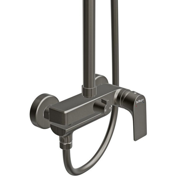 Душевая стойка BelBagno MARINO-VSCM-GM, оружейная сталь - фото 7
