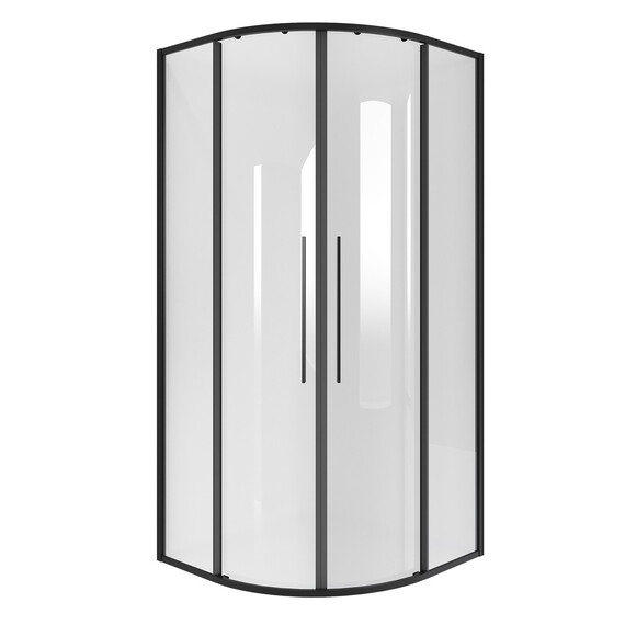 Душевое ограждение Niagara Nova 80x80 см NG-6825-34BLACK, чёрный/прозрачное - фото 