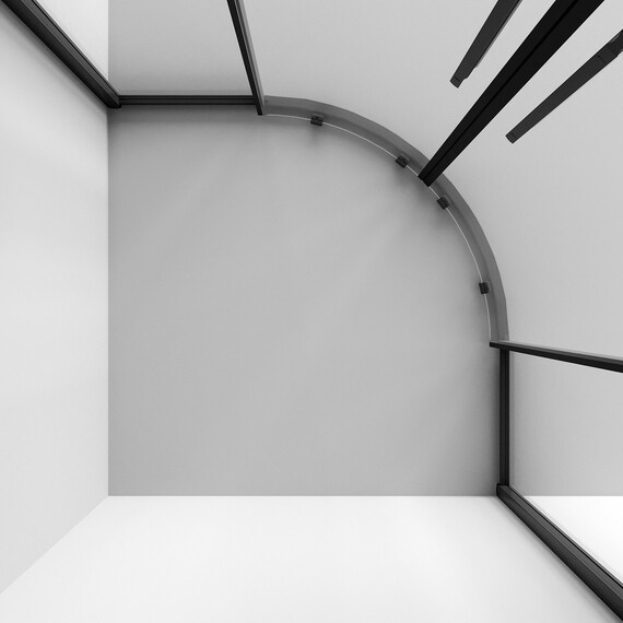 Душевое ограждение Niagara Nova 80x80 см NG-6825-34BLACK, чёрный/прозрачное - фото 9