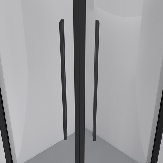 Душевое ограждение Niagara Nova 90x90 см NG-6826-34BLACK, чёрный/прозрачное - фото 6