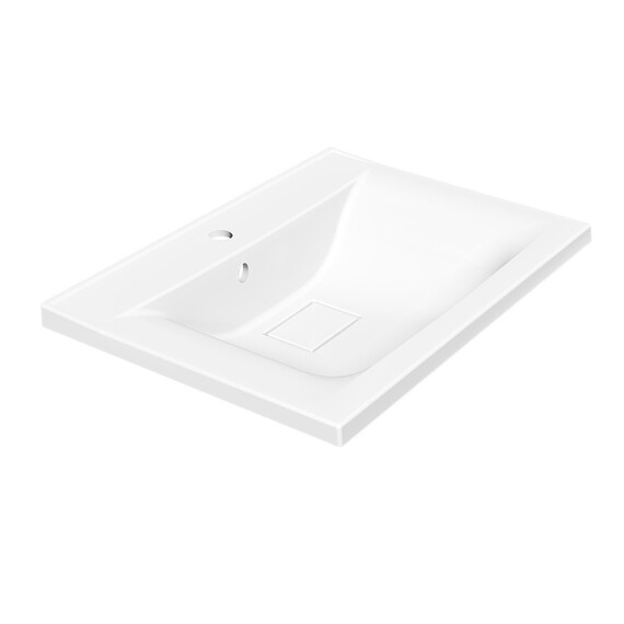 Тумба подвесная с раковиной Vincea Mia 60 см VMC-2MA600VO, дуб винтаж - фото 5