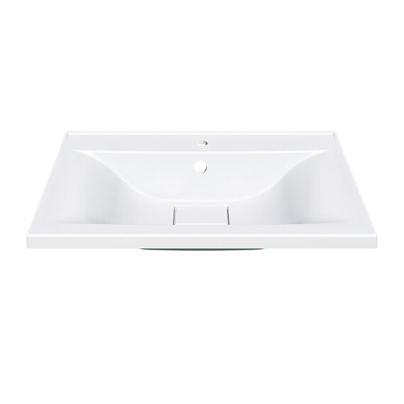 Тумба подвесная с раковиной Vincea Mia 60 см VMC-2MA600VO, дуб винтаж - фото 6