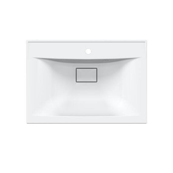 Тумба подвесная с раковиной Vincea Mia 60 см VMC-2MA600VO, дуб винтаж - фото 2