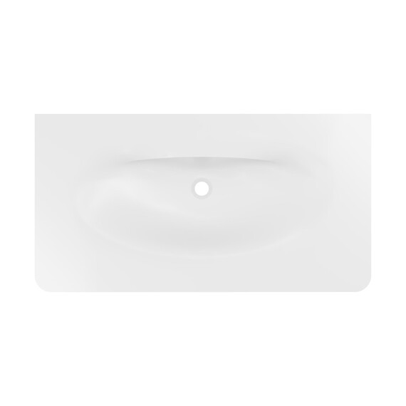 Тумба подвесная с раковиной Vincea Caprice 100 см VMC-4CA100MG, серый матовый - фото 9