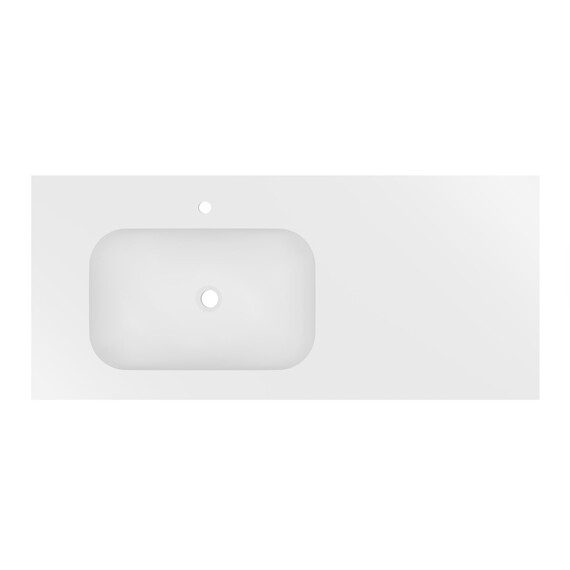 Тумба подвесная с раковиной Vincea Elise 120 см VMC-4EL120MG-L, серый матовый - фото 2