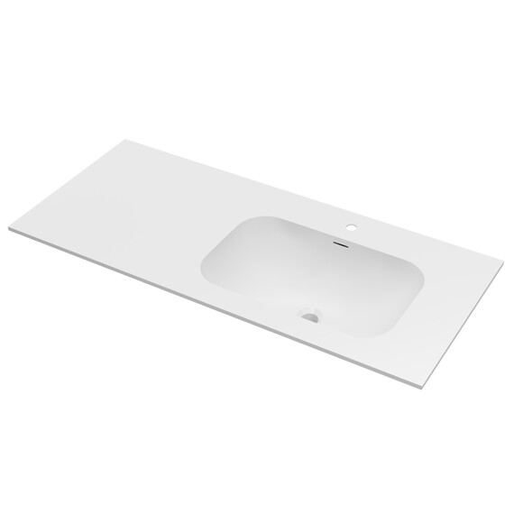 Тумба подвесная с раковиной Vincea Elise 120 см VMC-4EL120MG-R, серый матовый - фото 2