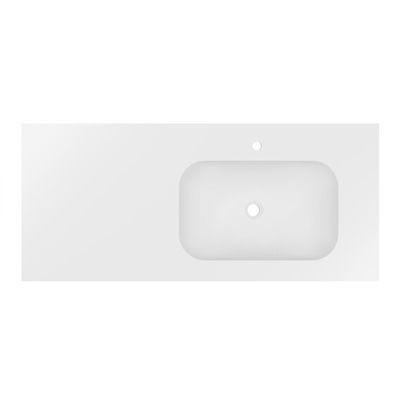 Тумба подвесная с раковиной Vincea Elise 120 см VMC-4EL120MG-R, серый матовый - фото 7