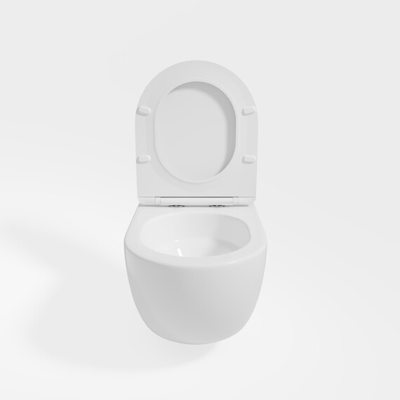 Унитаз подвесной безободковый Vincea Evo VT1-34ST с ультратонкой крышкой микролифт (Система смыва торнадо) - фото 3