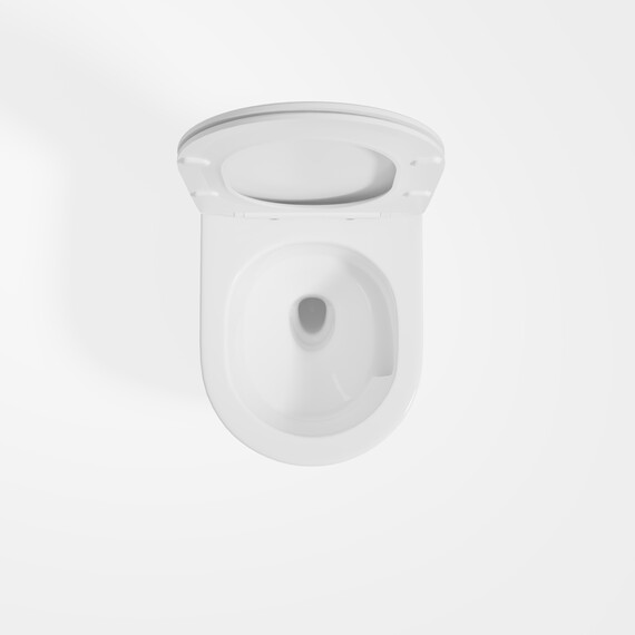 Унитаз подвесной безободковый Vincea Evo VT1-34ST с ультратонкой крышкой микролифт (Система смыва торнадо) - фото 4