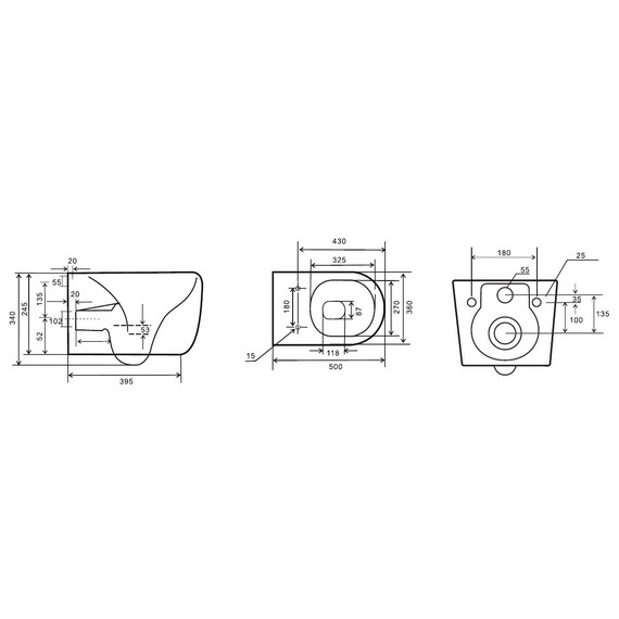 Унитаз подвесной безободковый Vincea Evo VT1-34ST с ультратонкой крышкой микролифт (Система смыва торнадо) - фото 8