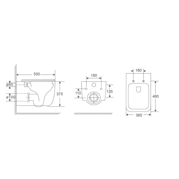 Унитаз подвесной безободковый Vincea Lina VT1-53T с ультратонкой крышкой микролифт (Система смыва торнадо) - фото 7