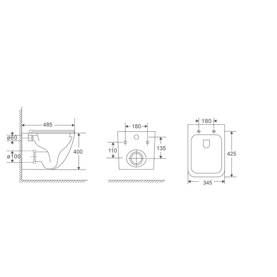 Унитаз подвесной безободковый Vincea Demi VT1-55T с ультратонкой крышкой микролифт (Система смыва торнадо) - фото 5
