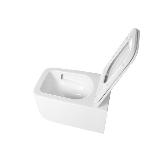 Унитаз подвесной безободковый Vincea Capri VT1-63T с ультратонкой крышкой микролифт (Система смыва торнадо) - фото 4