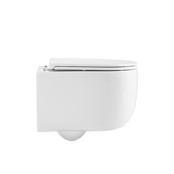 Унитаз подвесной безободковый Vincea Evo VT1-64ST с ультратонкой крышкой микролифт (Система смыва торнадо) - фото 2