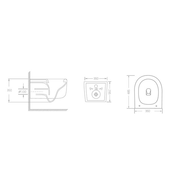 Унитаз подвесной безободковый Vincea Evo VT1-64ST с ультратонкой крышкой микролифт (Система смыва торнадо) - фото 8