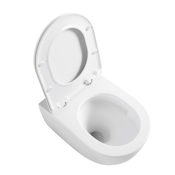 Унитаз подвесной безободковый Vincea Globo VT1-74T с ультратонкой крышкой микролифт (Система смыва торнадо) - фото 4