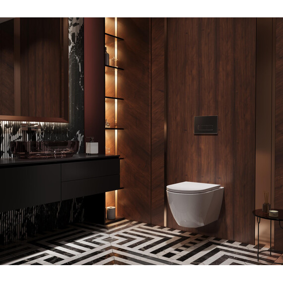 Унитаз подвесной безободковый Vincea Globo VT1-74T с ультратонкой крышкой микролифт (Система смыва торнадо) - фото 6