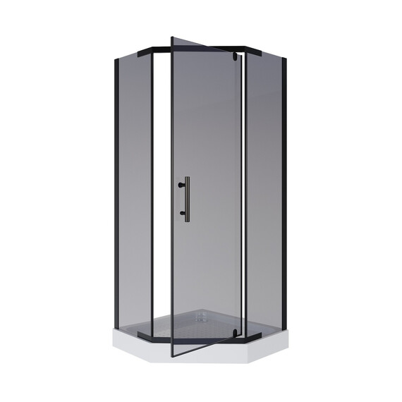 Душевое ограждение Niagara Eco 100x100 см _0101432DT, чёрный/тонированное - фото 3