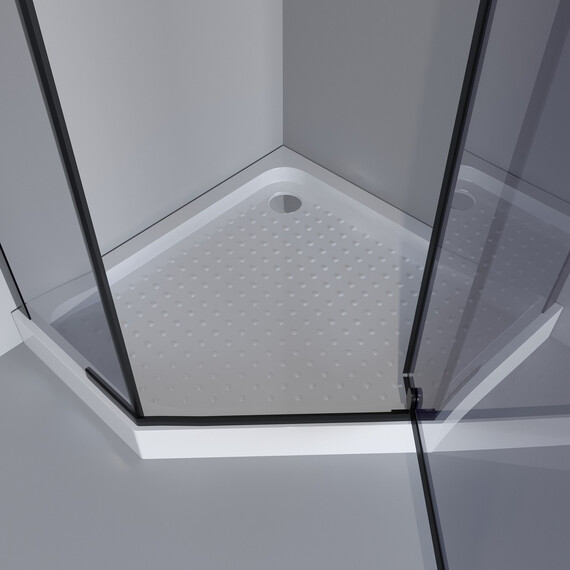 Душевое ограждение Niagara Eco 100x100 см _0101432DT, чёрный/тонированное - фото 5