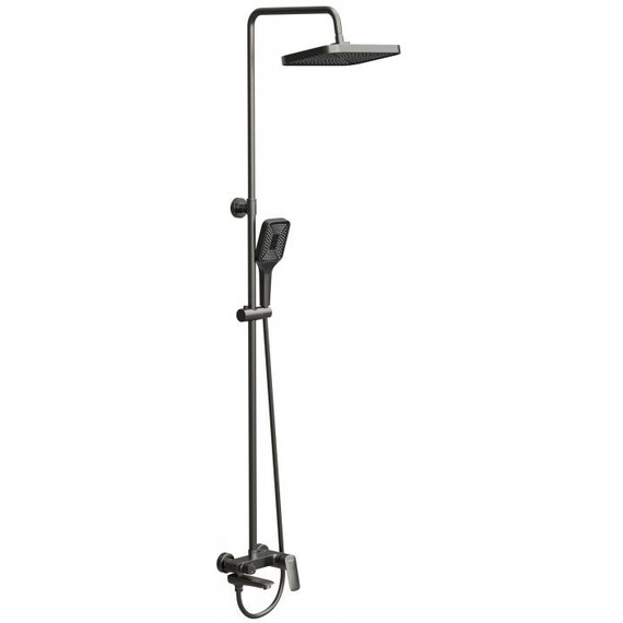 Душевая стойка BelBagno DUE-VSCM-GM, оружейная сталь - фото 3