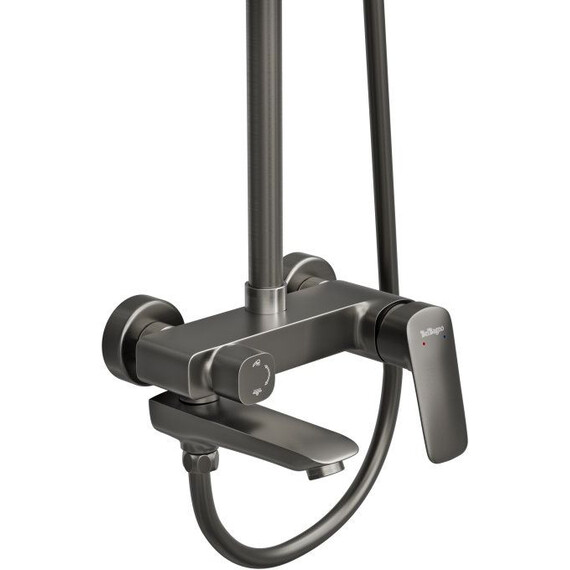 Душевая стойка BelBagno DUE-VSCM-GM, оружейная сталь - фото 4