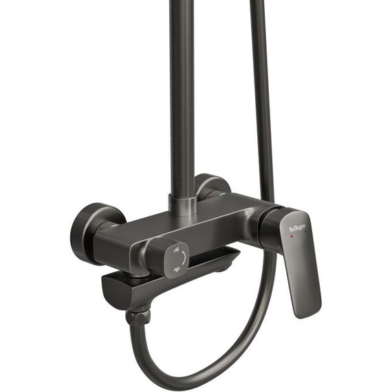 Душевая стойка BelBagno DUE-VSCM-GM, оружейная сталь - фото 6