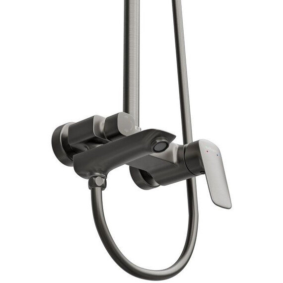 Душевая стойка BelBagno DUE-VSCM-GM, оружейная сталь - фото 7