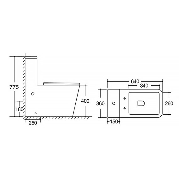 Унитаз-моноблок безободковый Azario Avanti AZ-6203 с быстросъемным сиденьем микролифт (система смыва торнадо) - фото 18