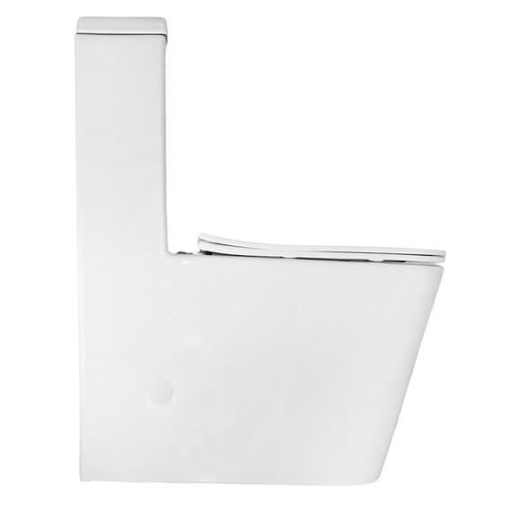 Унитаз-моноблок безободковый Azario Avanti AZ-6203 с быстросъемным сиденьем микролифт (система смыва торнадо) - фото 2