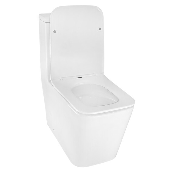 Унитаз-моноблок безободковый Azario Avanti AZ-6203 с быстросъемным сиденьем микролифт (система смыва торнадо) - фото 5